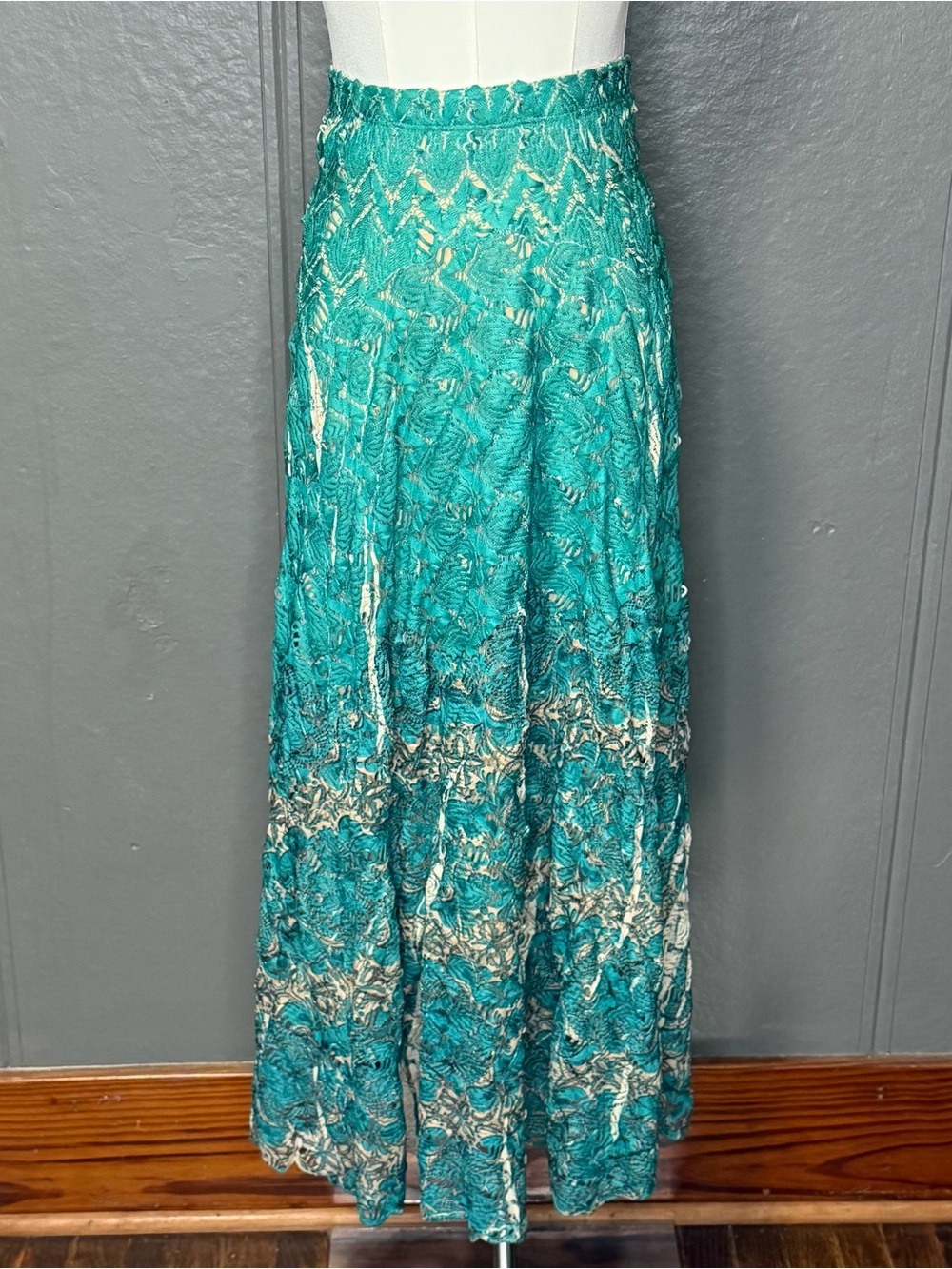 Vintage Reba Boho Tie-Dyed Maxi Skirt